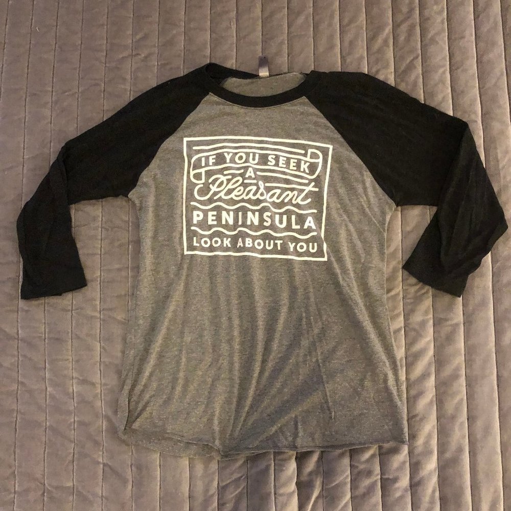 Michigan State Motto Baseball T